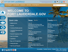 Tablet Screenshot of fortlauderdale.gov